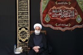 مراسم عزاداری حضرت اباعبدالله الحسین (ع) با حضور روحانی برگزار شد