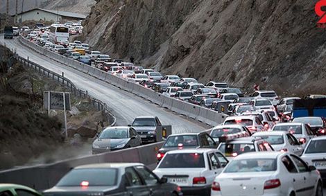 مسدود شدن جاده چالوس