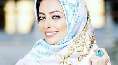 تعجب نفیسه روشن از دیدن عکس خود در لندن + عکس